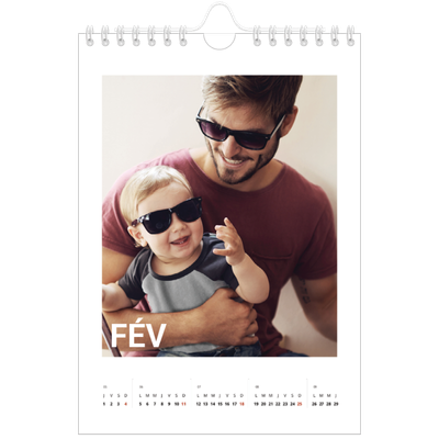Calendrier photo A5 — Grand mois [Février]