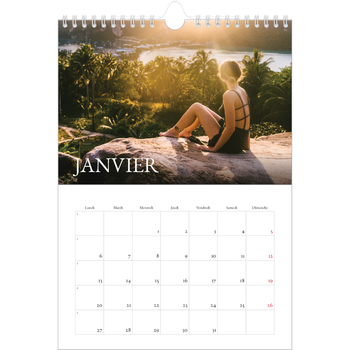 Calendrier photo A4 — Superposition classique