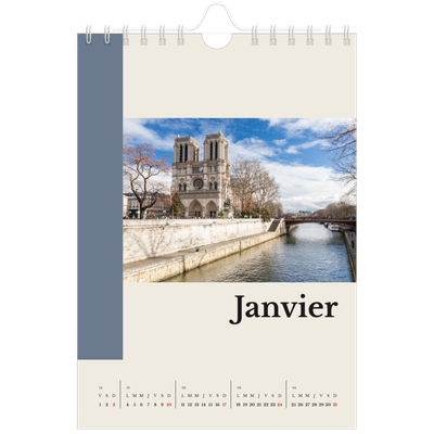 Calendrier photo A5 — Vues du monde [Janvier]