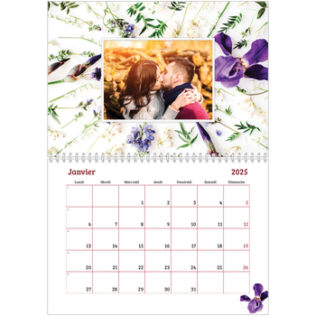 Calendrier photo A4 double — Efferverssence florale