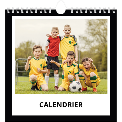 Calendriers annuels carré — Cadre noir [couverture]