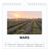 Calendriers annuels carré — Simple photo [Mars]