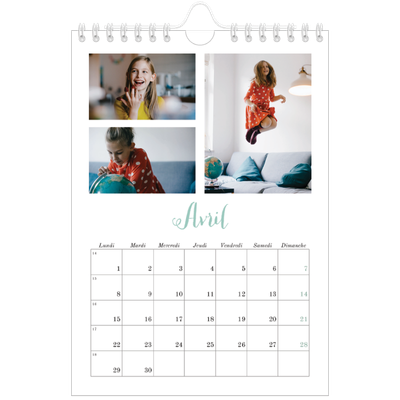 Calendrier photo A5 — Bienvenu au monde [Avril]