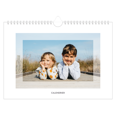 Calendrier photo A4 — Cadre clair [couverture]