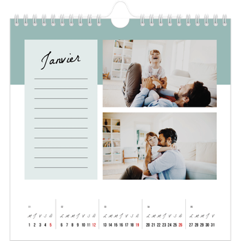 Calendrier photo carré — Agenda 'To Do' list