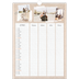 Calendrier familial A3 — Agenda kraft - Famille de 4 [Avril]