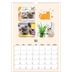A3 Calendrier annuel — Pattes de chat et gribouillis [couverture]