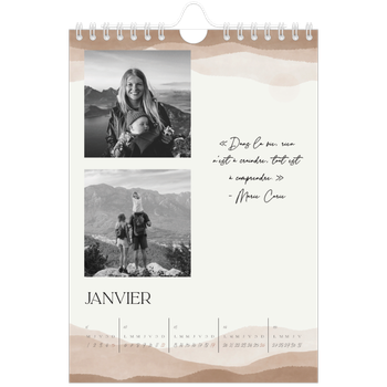Calendrier photo A5 — Citations inspirantes