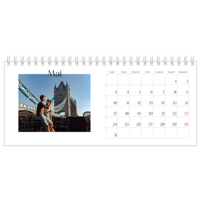 Calendrier de bureau — Mon carnet de voyage [Mai]
