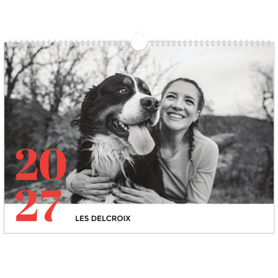 Calendrier photo A3 — Une année audacieuse [couverture]