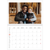 Calendrier photo A4 double (30 x 40 cm) — Accent rouge [Avril]