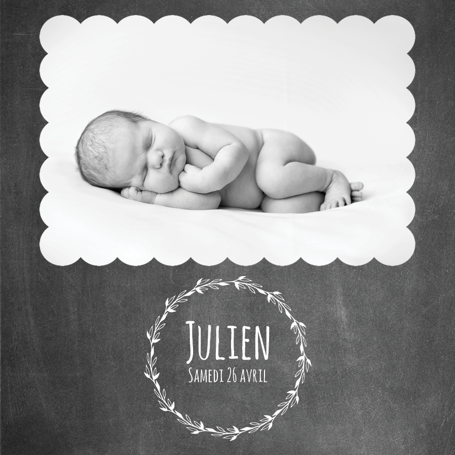 Cartons d'invitation — Annonce ardoise