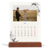 Calendrier de bureau support bois - portrait  — Encre & lierre [couverture]