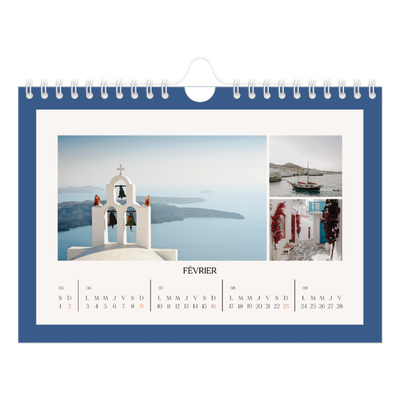 Calendrier photo A5 — Couleurs classiques [Février]
