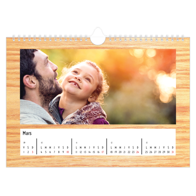 Calendrier photo A4 — Rustique [Mars]