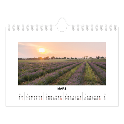 Calendrier photo A5 — Simple photo [Mars]