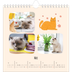 Calendriers annuels carré — Pattes de chat et gribouillis [couverture]