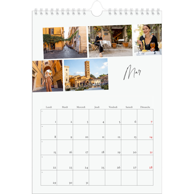 Calendrier photo A4 (20 x 30 cm) — Escapade citadine [Mars]