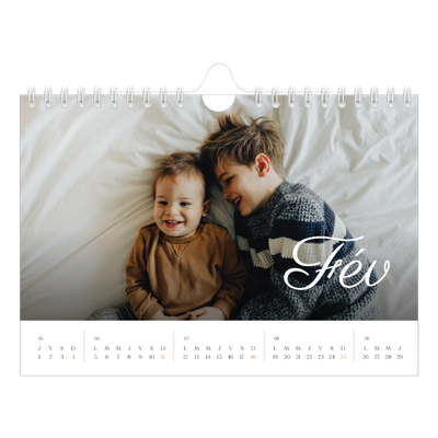 Calendrier photo A5 — Mois écris à la main [Février]