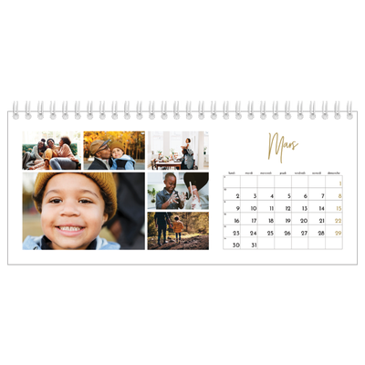 Calendrier de bureau — Manuscrit [Mars]