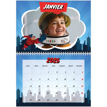 Calendrier photo A4 double — Bande dessinée