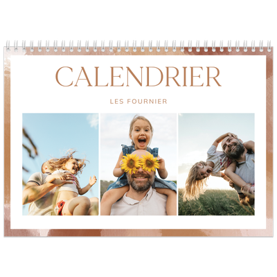 Calendrier photo A4 double (30 x 40 cm) — Effet pinceau [couverture]