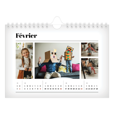 Calendrier photo A5 — Une de magazine [Février]