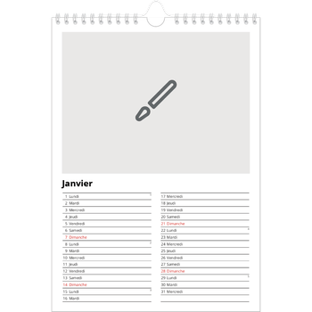 Calendrier photo A4 — Créez votre produit