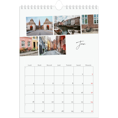 Calendrier photo A4 (20 x 30 cm) — Escapade citadine [Janvier]