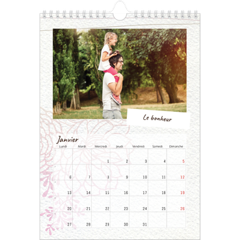 Calendrier photo A4 — Ornements bucoliques