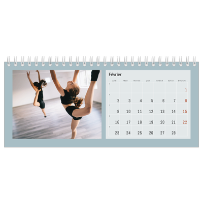 Calendrier de bureau — Neo Scandi [Février]