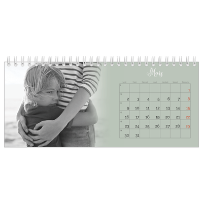 Calendrier de bureau — Fondu argile [Mars]