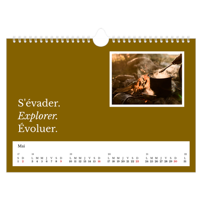 Calendrier photo A4 — Terre éditoriale [Mai]