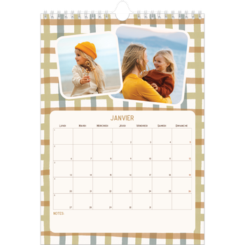 Calendrier photo A4 — Motifs rétros