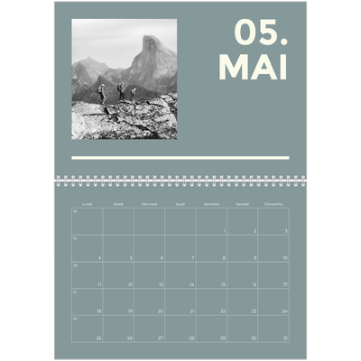 Calendrier photo A4 double (30 x 40 cm) — Contemporain audacieux [couverture]