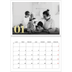Calendrier photo A4 double (30 x 40 cm) — Larges numéros brillants [Janvier]