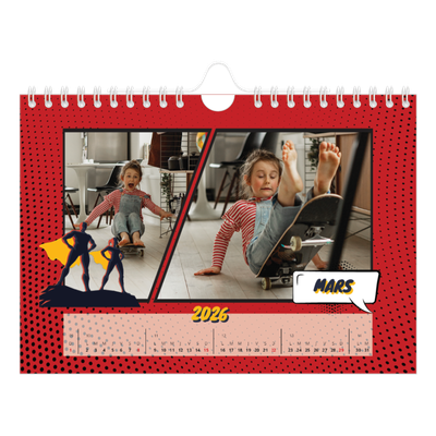Calendrier photo A5 — Bande dessinée [Mars]