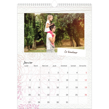 Calendrier photo A3 — Ornements bucoliques