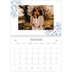 Calendrier photo A4 double (30 x 40 cm) — Romance en bleu et blanc [Janvier]