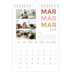 Calendrier photo A5 — Lettrage coloré [Mars]