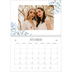 Calendrier photo A4 double (30 x 40 cm) — Romance en bleu et blanc [Février]