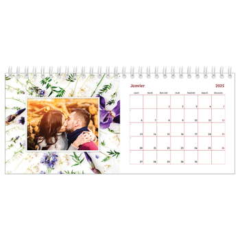 Calendrier de bureau — Efferverssence florale