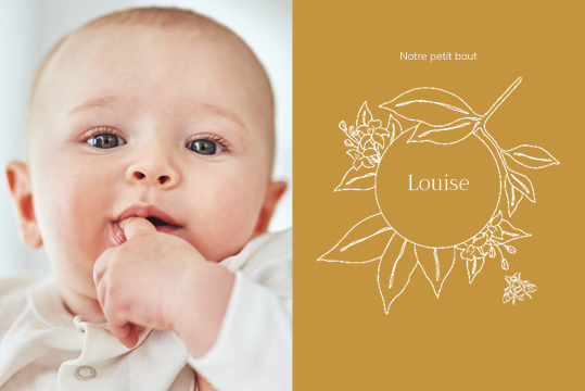 Cartons d'invitation — Fleur délicate