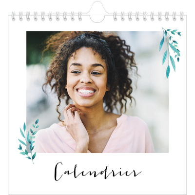 Calendriers annuels carré — Ornements aquarelle [couverture]