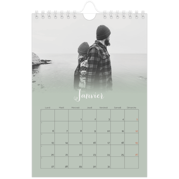 Calendrier photo A5 — Fondu argile