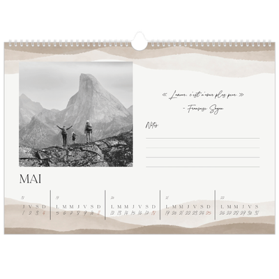 Calendrier photo A3 — Citations inspirantes [couverture]