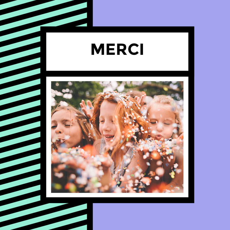 Carte de remerciement — Pop art