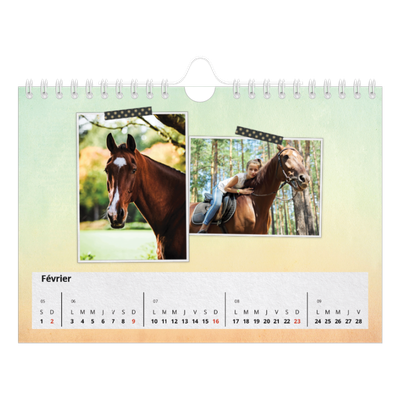 Calendrier photo A5 — Scrapbooking [Février]