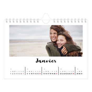 Calendrier photo A5 — Fait Main