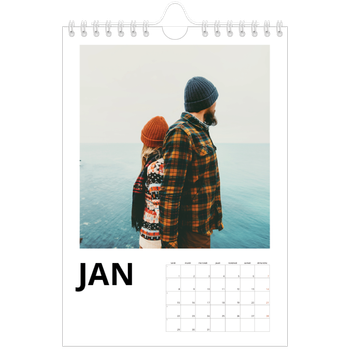 Calendrier photo A5 — Espace blanc